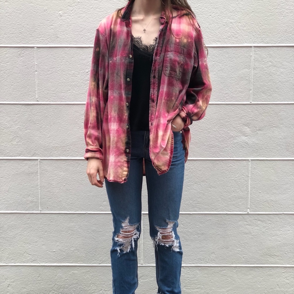 Hand bleached flannel